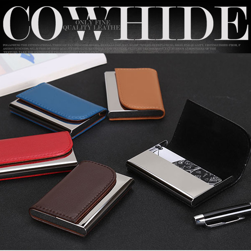 ISO9001 Manufacturer More 15 Years Experience Do Aluminum And Leather Card Wallet