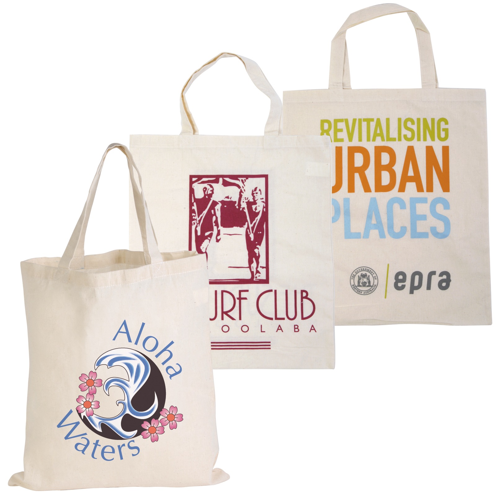 Canvas Shopping Bag Printed Custom Logo 