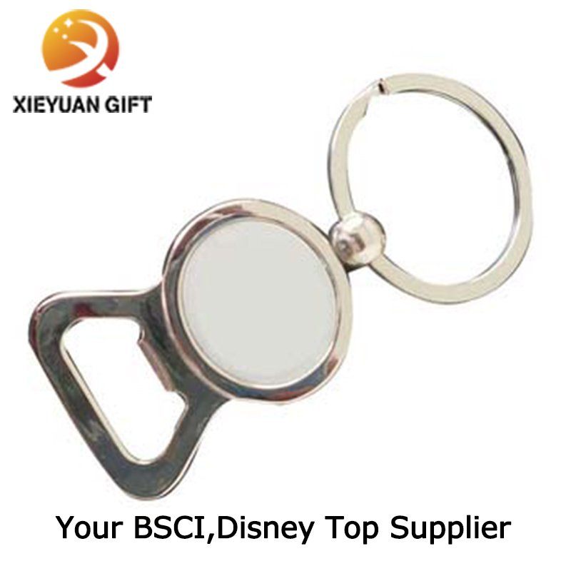 Zinc Alloy Free Nickel Can Bottle Opener Keyring
