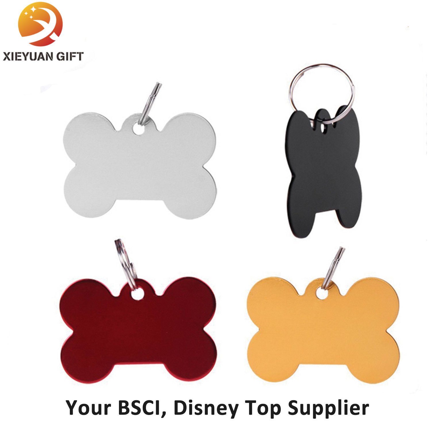 Flower Shape Aluminum Dog Tag