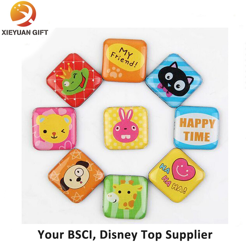 Promotional Square Beautiful Rose Fridge Magnet