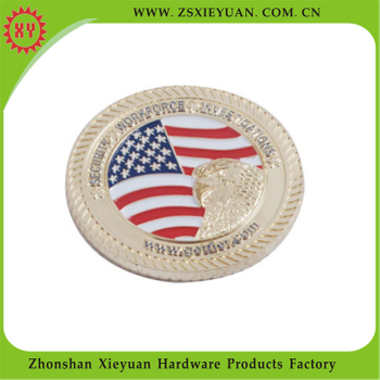 2015 Factory Direct Sale Custom Enamel Metal Coins