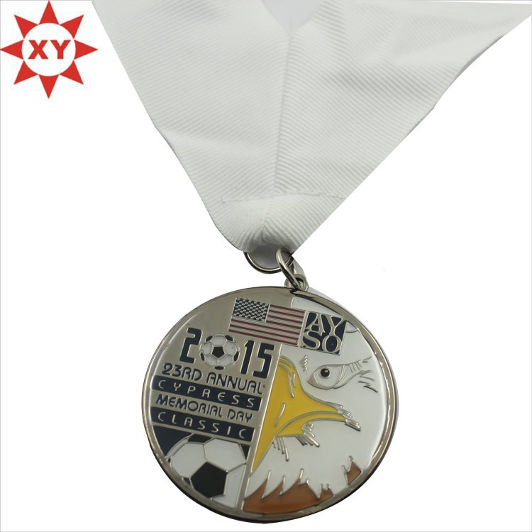 Hot Sell Football Metal Medals with Lanyard for Promotion Gifts