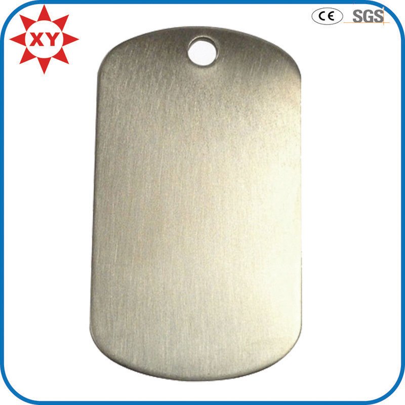 Customized Brushed Steel Dog Tags for Men
