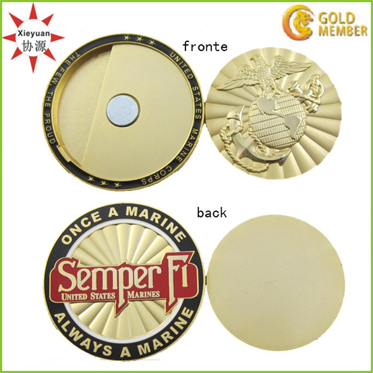 3D Custom Metal Enamel Navy Challenge Coins