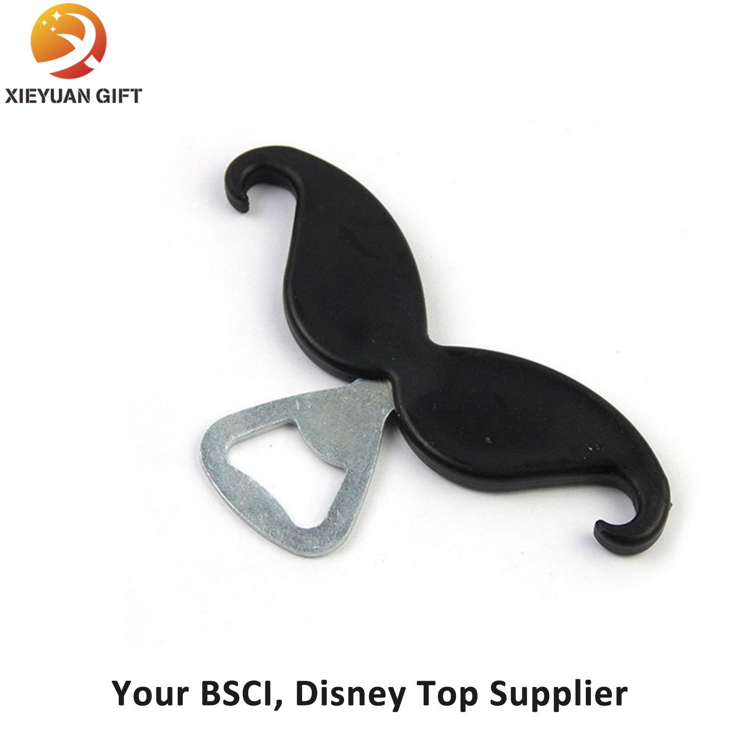 Eco-Friendly Mustache Printing Logo Bottle and Wine Opener