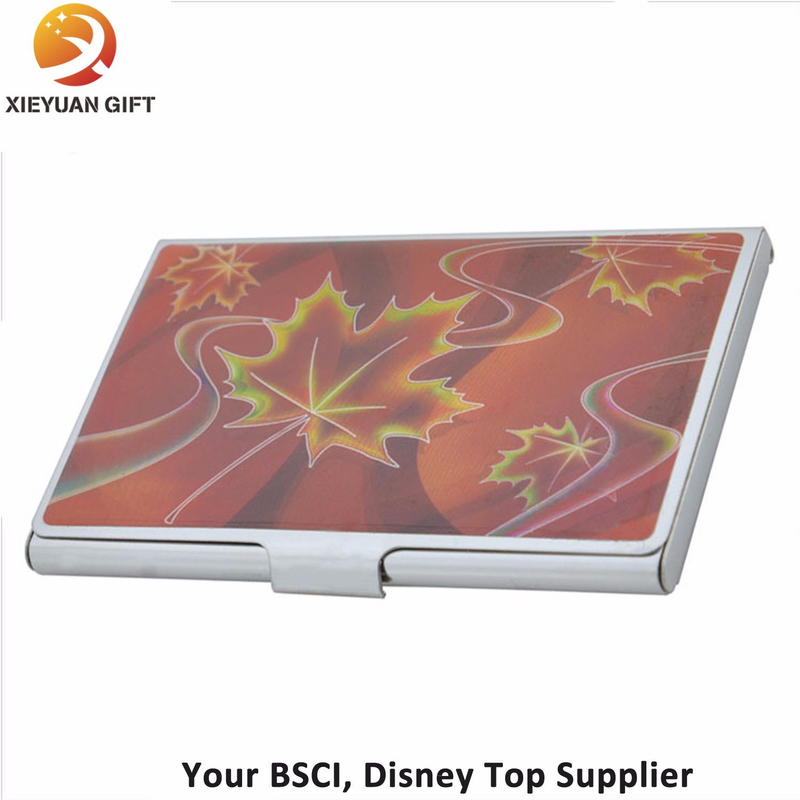 Fashion Aluminium Business Card Holder Card Case Within Maple Leaf