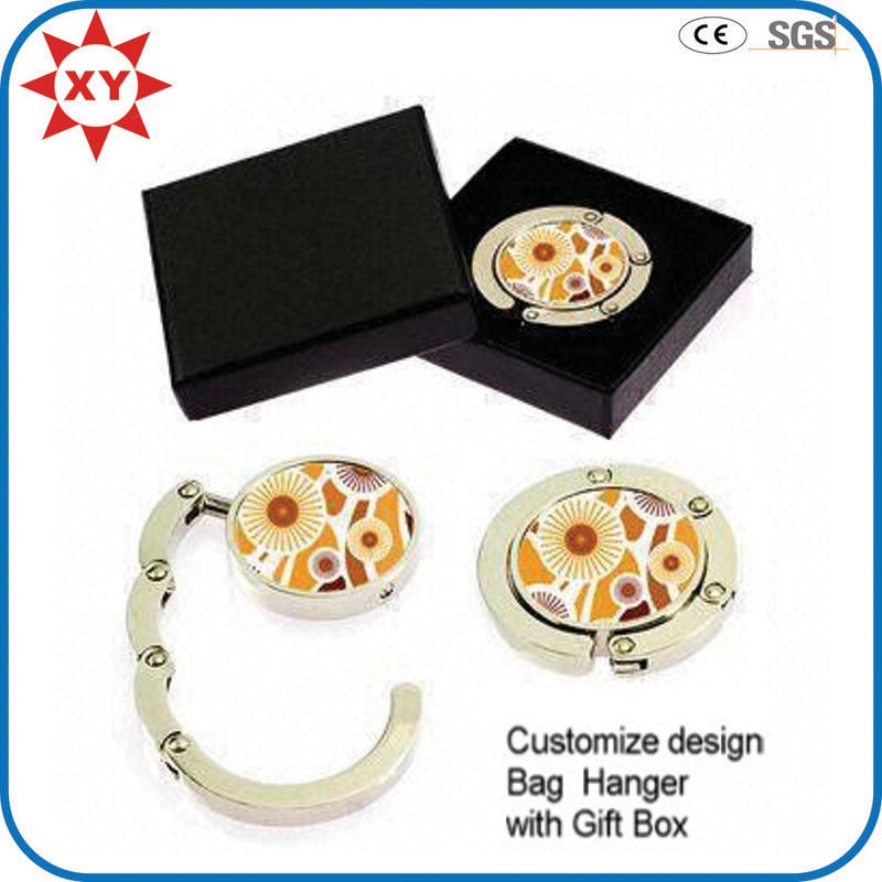 Zinc Alloy Foldable Sticker Handbag Hook