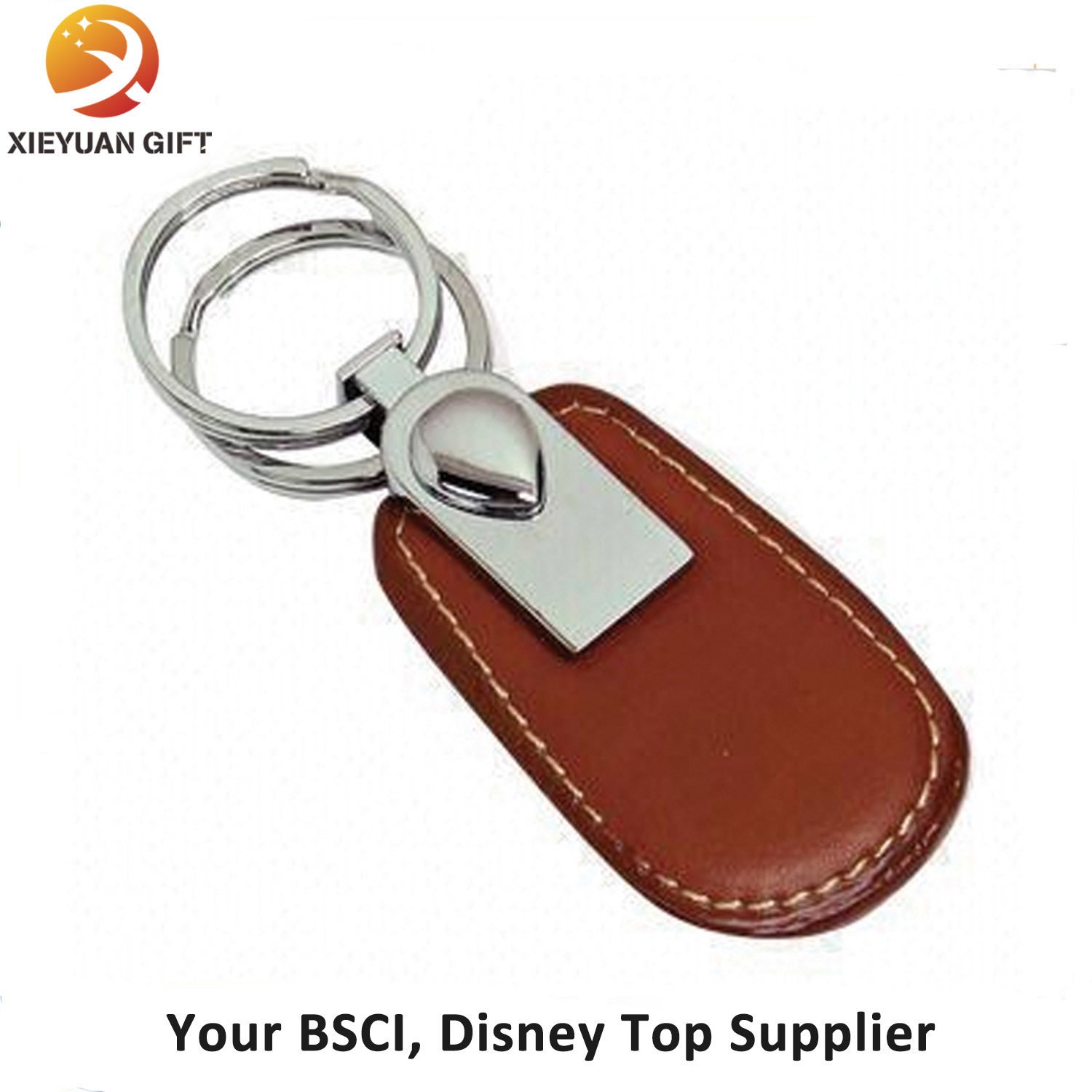 Factory Direct Sale Leather Keychain Wholesale for Business Gift