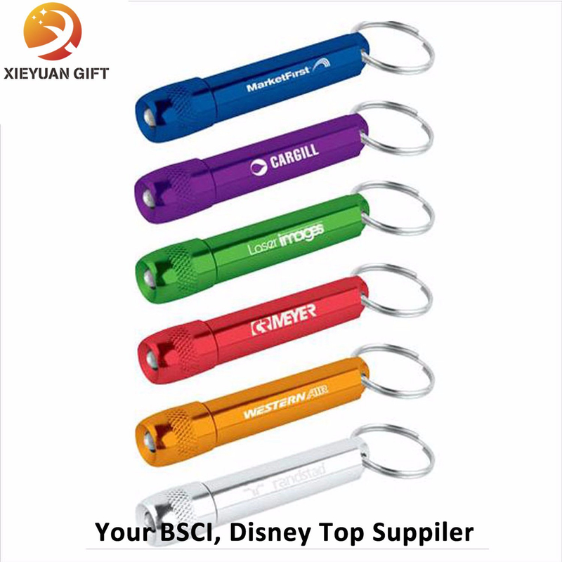 Hot Sale Colorful Souvenir Keychain Light LED Keychain Factory