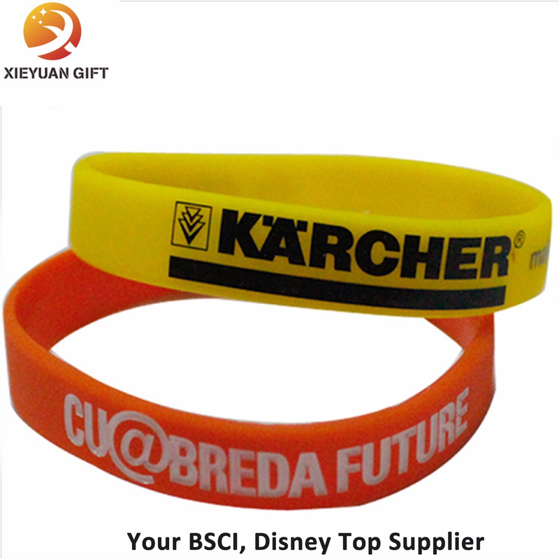 Debossed Wristband Customize Silicone Bracelet in China Supplier
