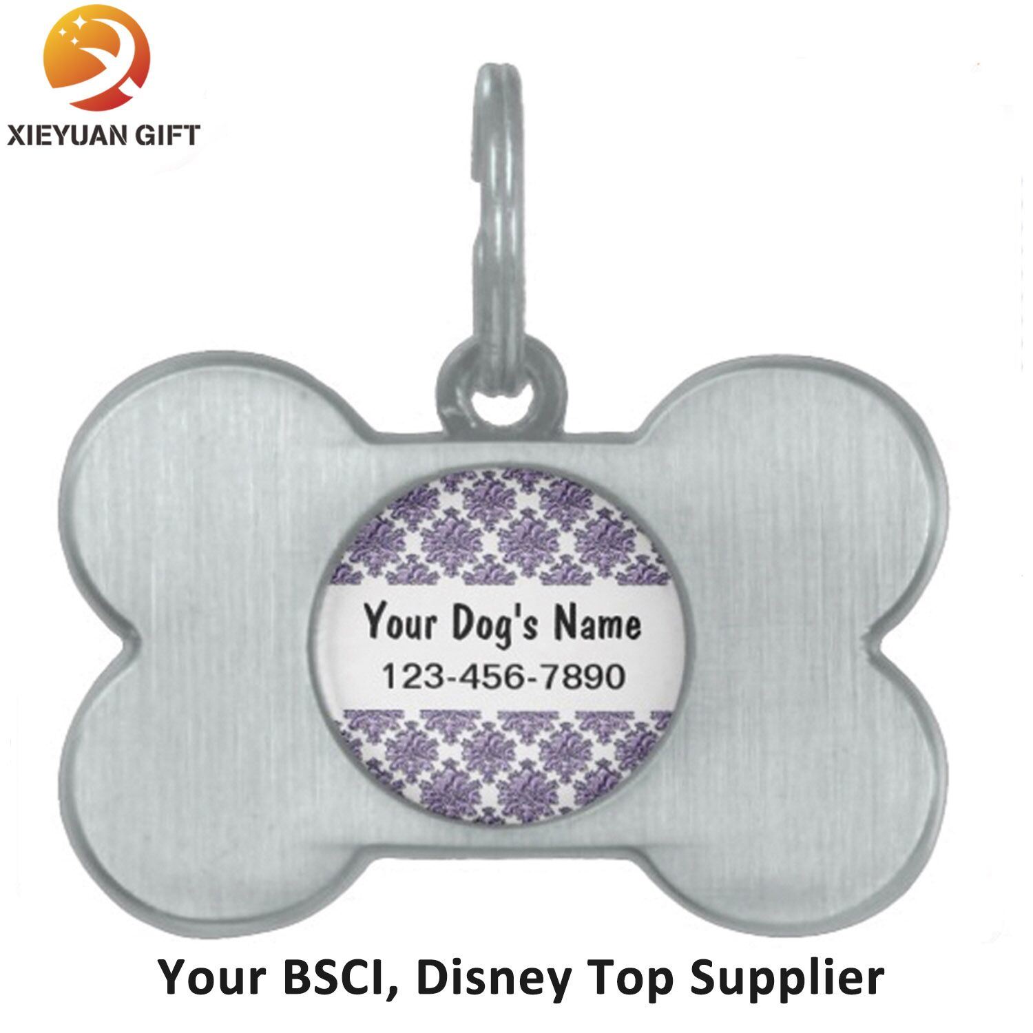 Black Pets The Original Dog ID Tag with Medium Personalized