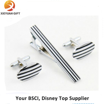 Factory Direct Sell Wholesale Cufflinks with Tie Clip