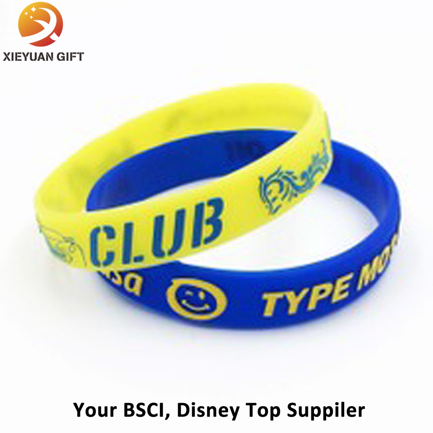 Can Custom Logo Printing Promotional Silicone Bracelet