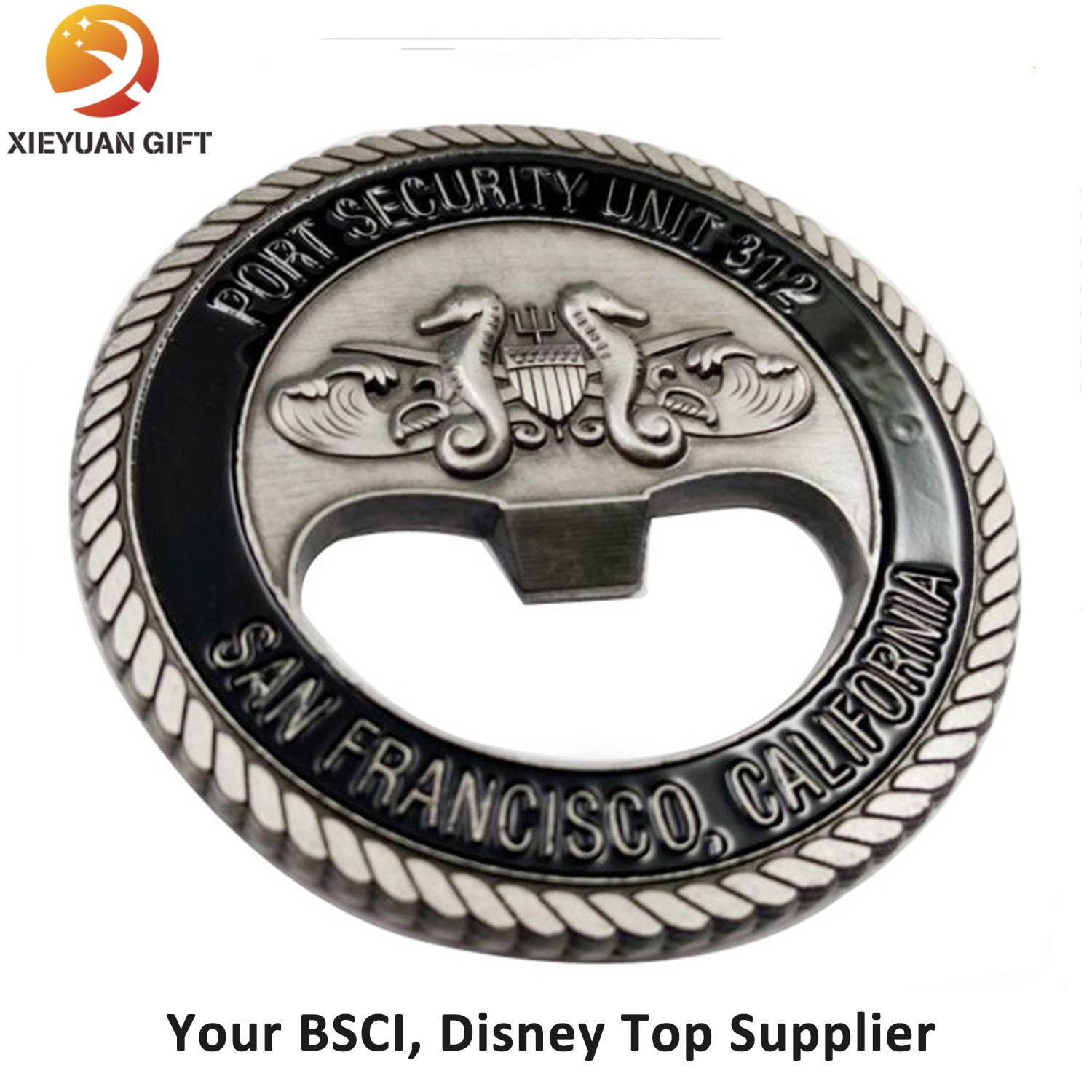 Factory Sell Cheap Challenge Coin with Opener Function