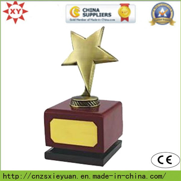Custom Metal Trophy with Woodend Base