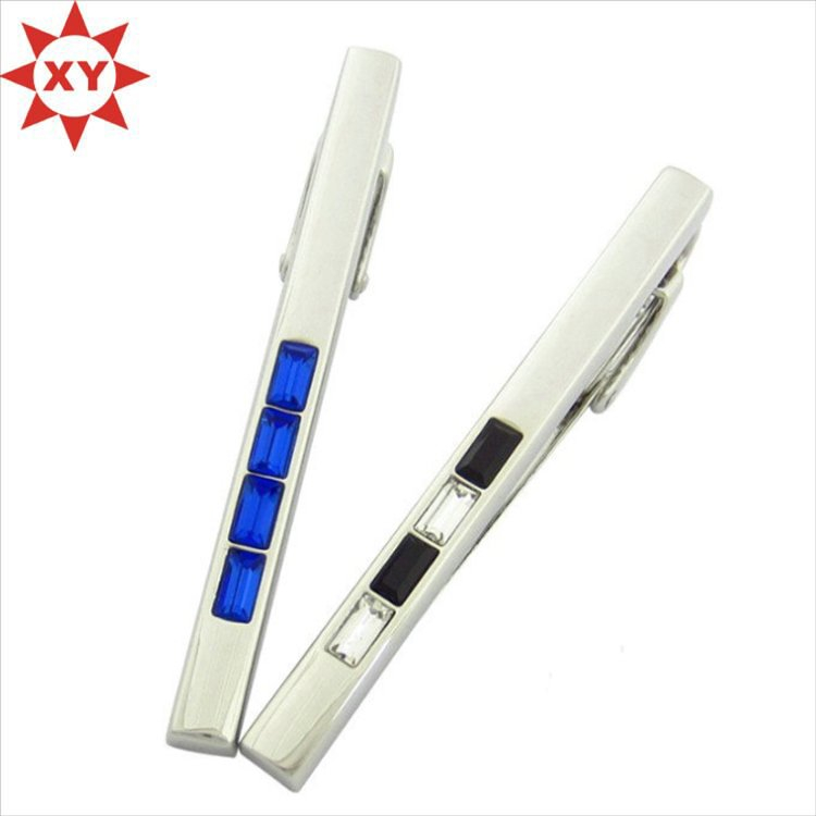 Hot New Custom Design Silver Plated Plain Tie Clips (XY-MXL73007)