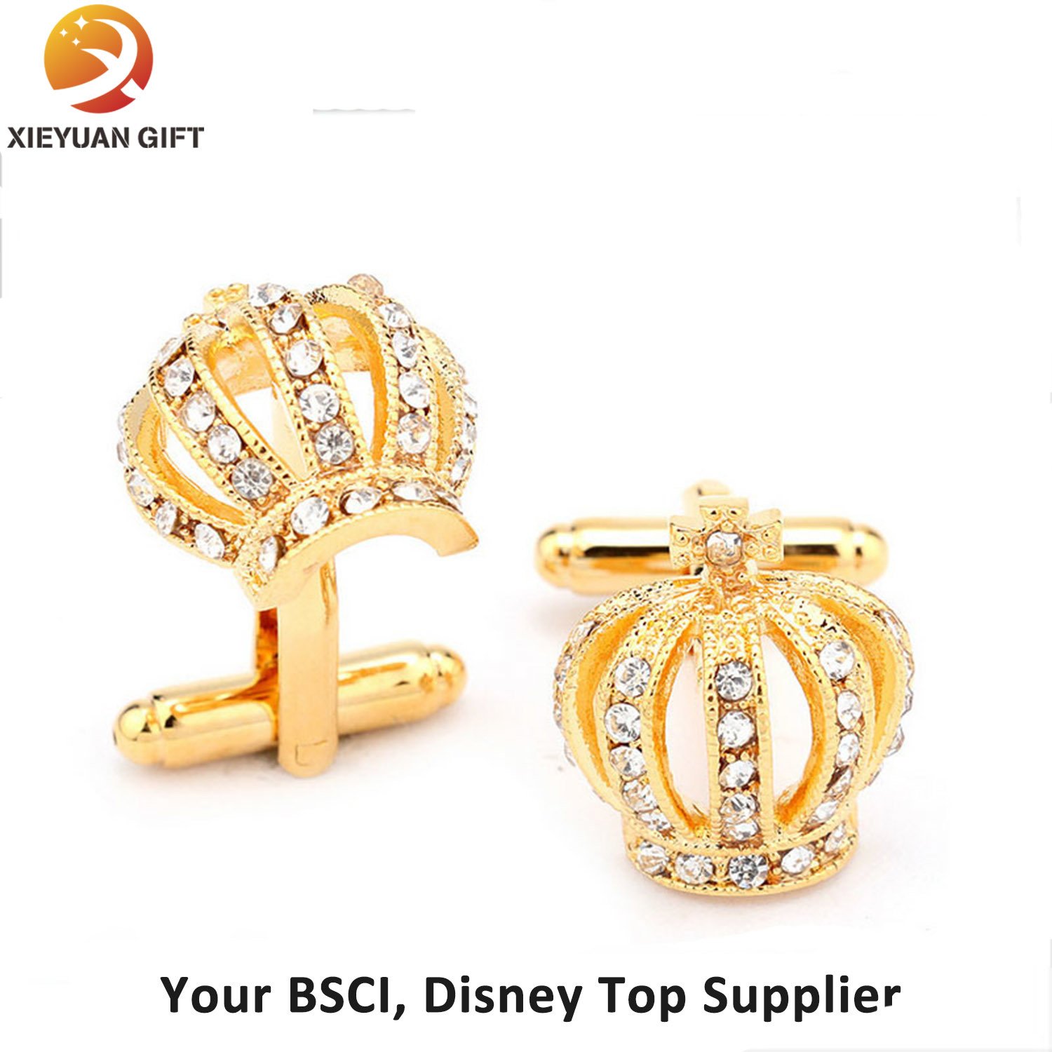 Customize Copper Gold Plating Cufflink for Gifts