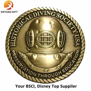 Custom Antique 3D Logo Souvenir Coins / Challenge Coin