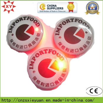 Wholesale Round Flashlight Button Pin Badge with Custom Logo