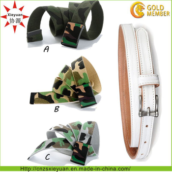Custom Logo and Color Nylon Weave Army Belt