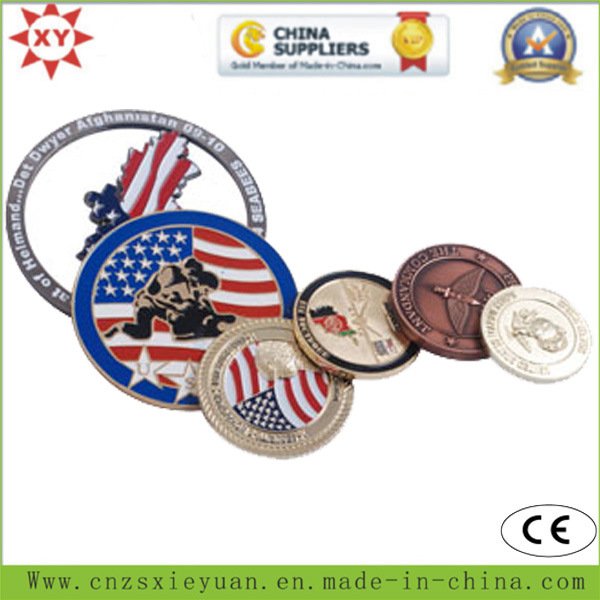3D Brass Military Coins for Us Army Logo