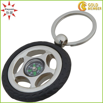 Hot Sale Metal Compass Keyrings