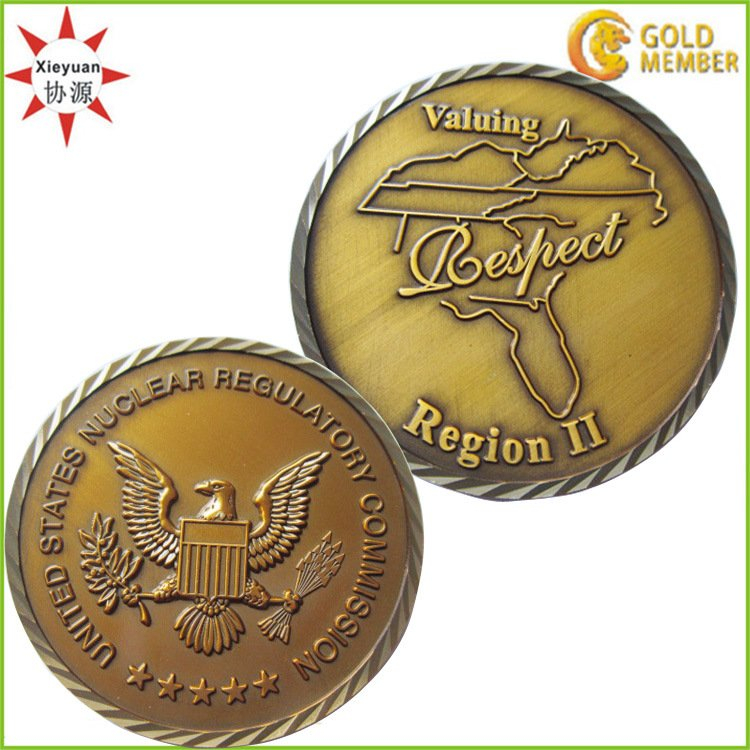 3D Custom Copper Army Challenge Coin
