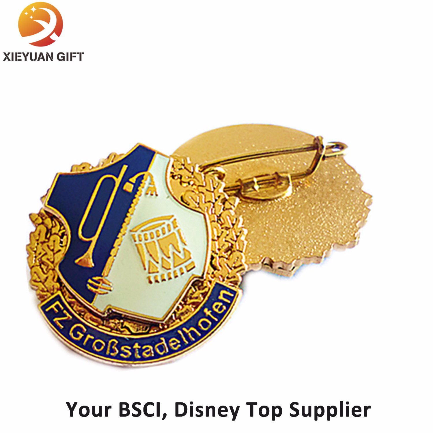 Round Shape Tin Badge with Safety Pin for Promotion