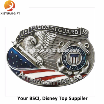 USA Custom Die-Casting Antique Nickel Badges Souvenir