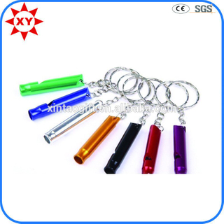 High Quality Custom Shiny Colorful Whistles Keychains