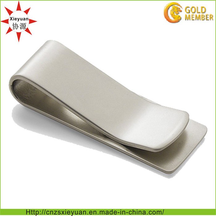 Custom Design Metal and Leather Money Clip