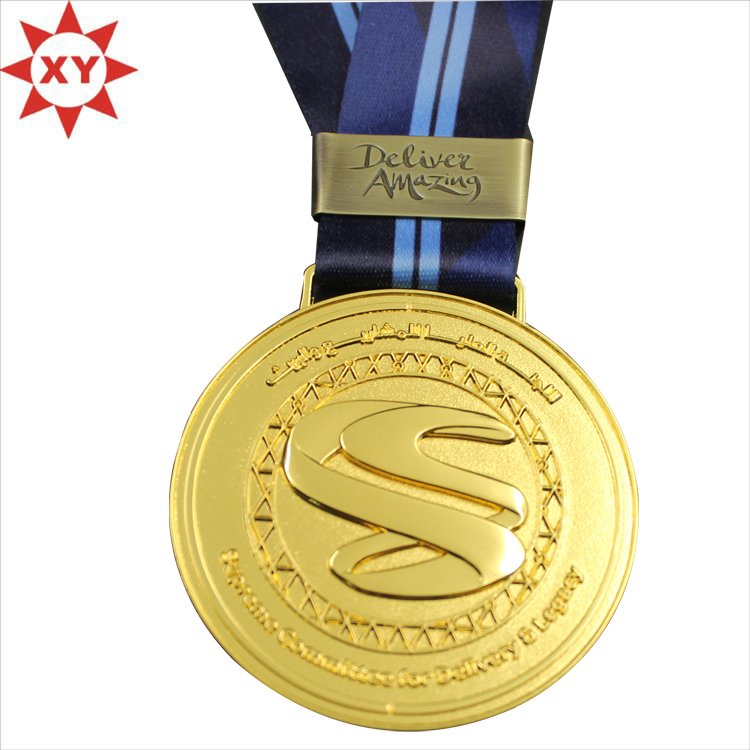 3D Gold and Antique Copper Football Sport Medal (XY-mxl92602)