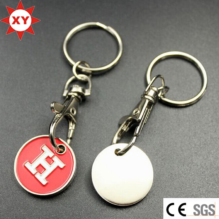Manufacturers Direct Sell Trolley Coin Keyring for Supermarket