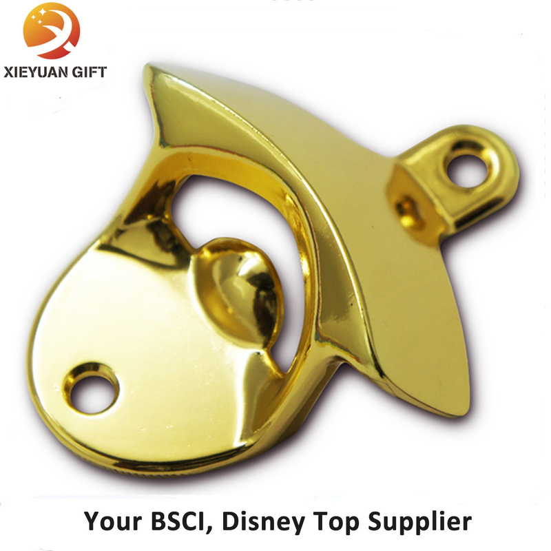 Custom Gold Plating Zinc Alloy Beer Wall Opener