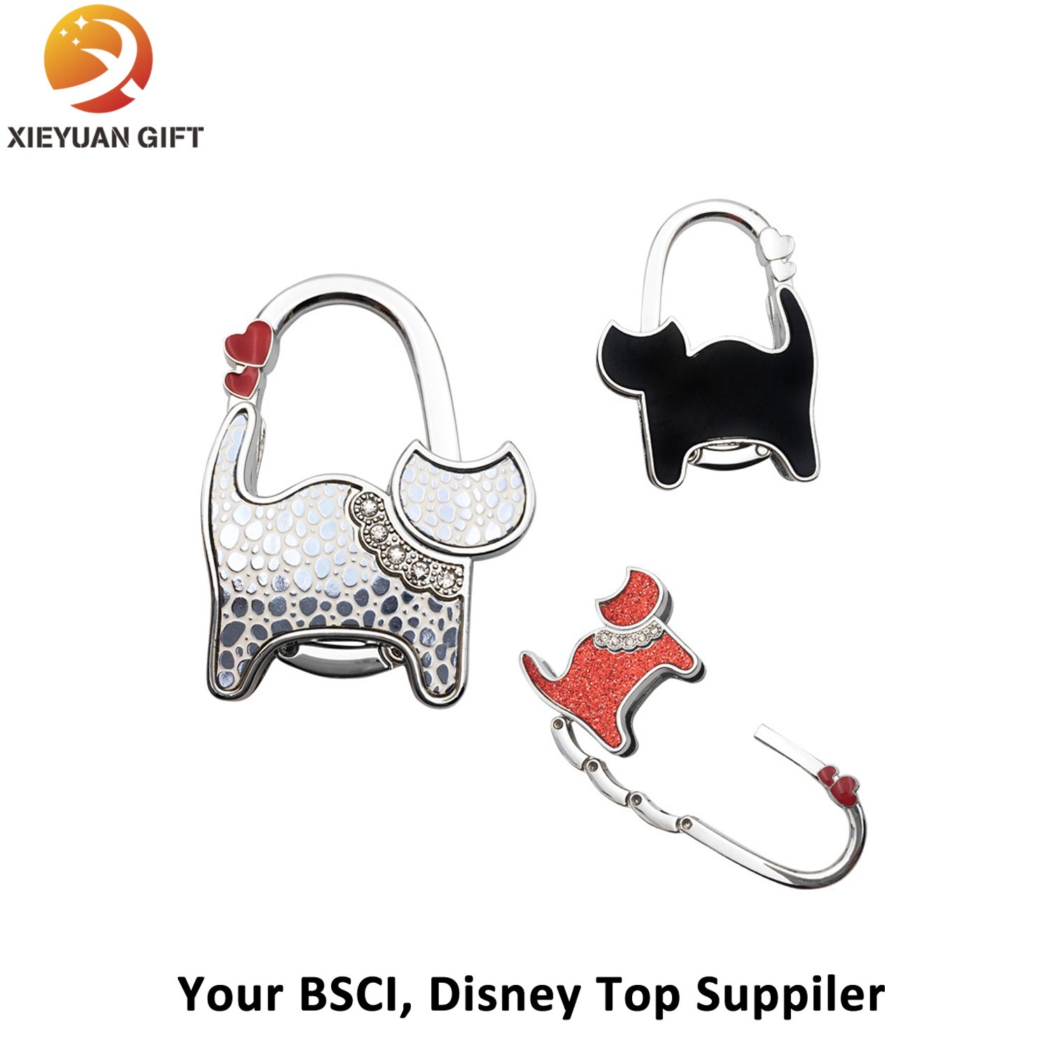 Elegant Black Stainless Steel Purse Hook Made in China (XYmxl100606)