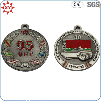 Custom 95 Plated Antique Soft Enamel Medals
