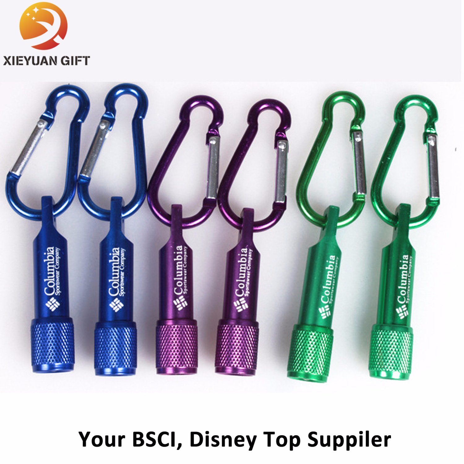 2015 Promotion Pockt Plastic LED Keychain Souvenir Made in China