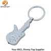 Gifts Guitar Shape Silver Plated Key Chains