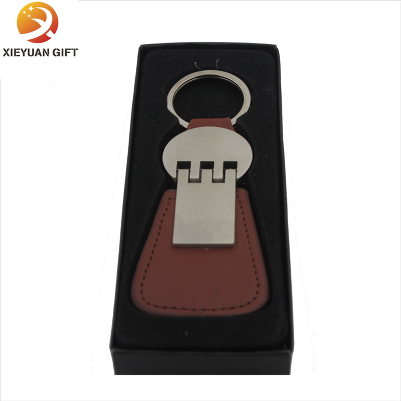 Favorable Braided Leather Keychain with Good Quality
