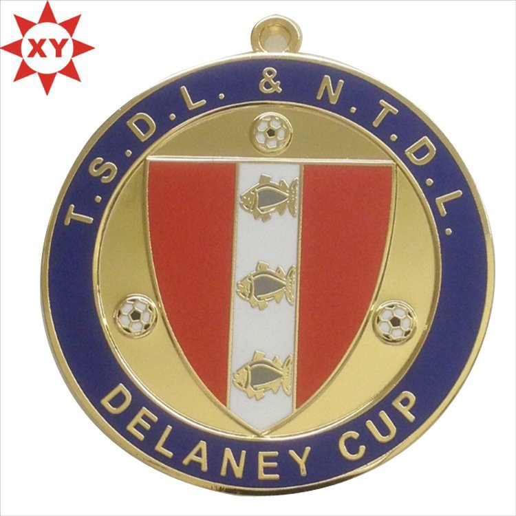 Gold Plated Color Filled Medal