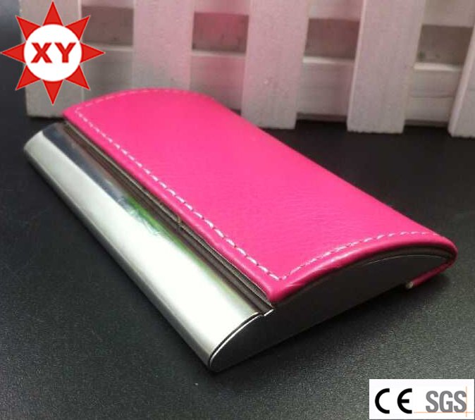 Pink Color PU Name Card Holder (XTY-mxl91801)