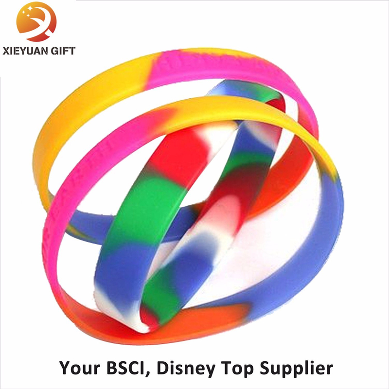 Hot Sale 1 Inch Wholesale Printed Silicone Wristband