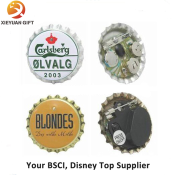 Tin Material Custom Logo LED Beer Flash Badge