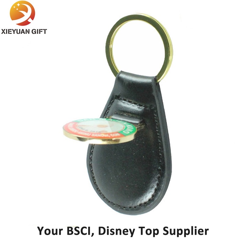 Zhongshan Promotional Leather Keychain with Low Price