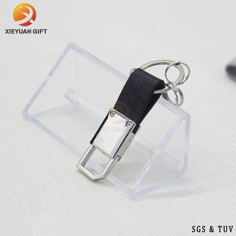 China Factory Custom Made High Quality Key Chain with Multiple Key Collars And Leather Key Belt