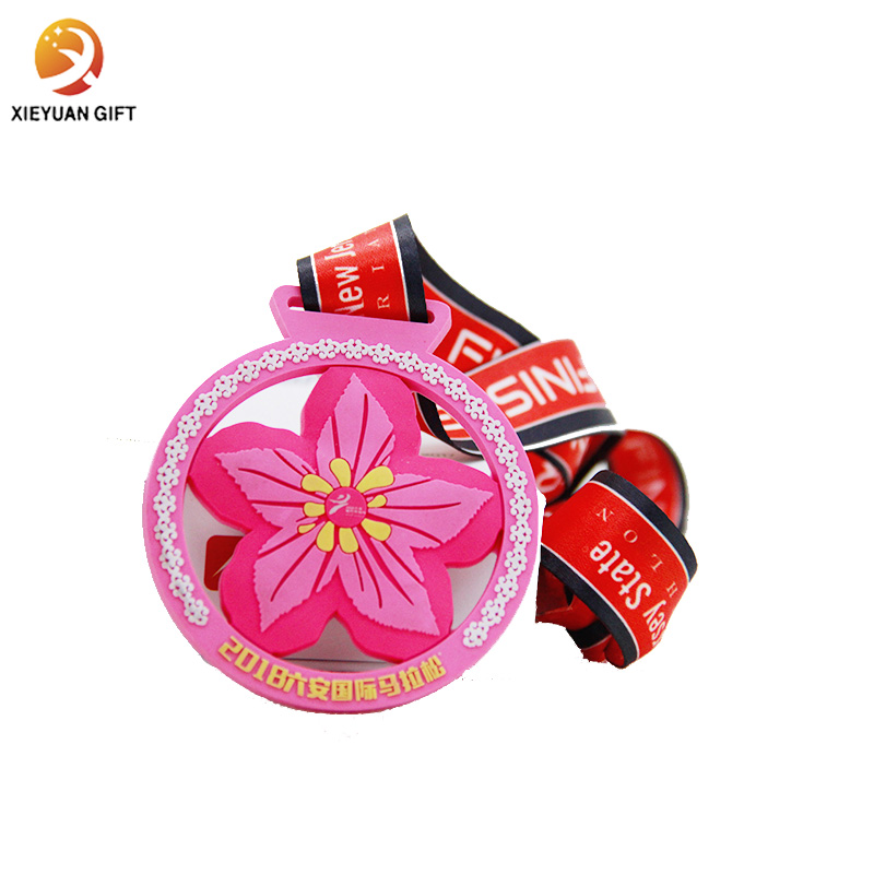 Factory Direct Wholesale Custom Hollow out Design Medal for cherry blossom