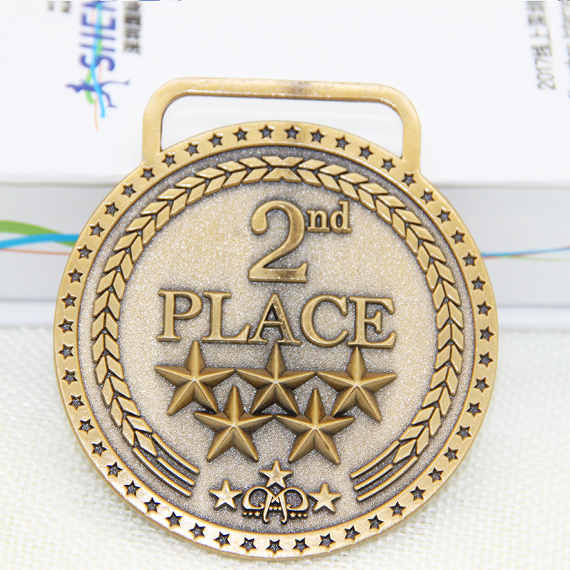 Factory Custom Fast Delivery Sticker Running Medals Supplier Wholesale Round Shape Sports Medal