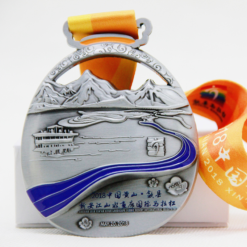 Marathon Sports Medal with Best Quality Fiesta Trophy Blank Custom 3d Metal Medal